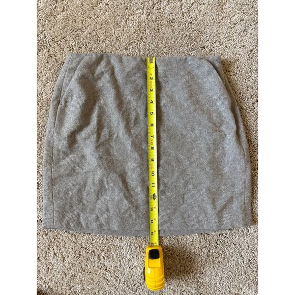 Banana Republic Womens Oatmeal Skirt L3 Marbled Mini Size 0P Schoolgirl Scholar - Picture 2 of 6